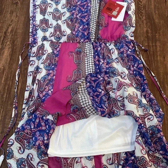 Reba Mosaic Print Dress Colorful Size Large NWT - Picture 8 of 13